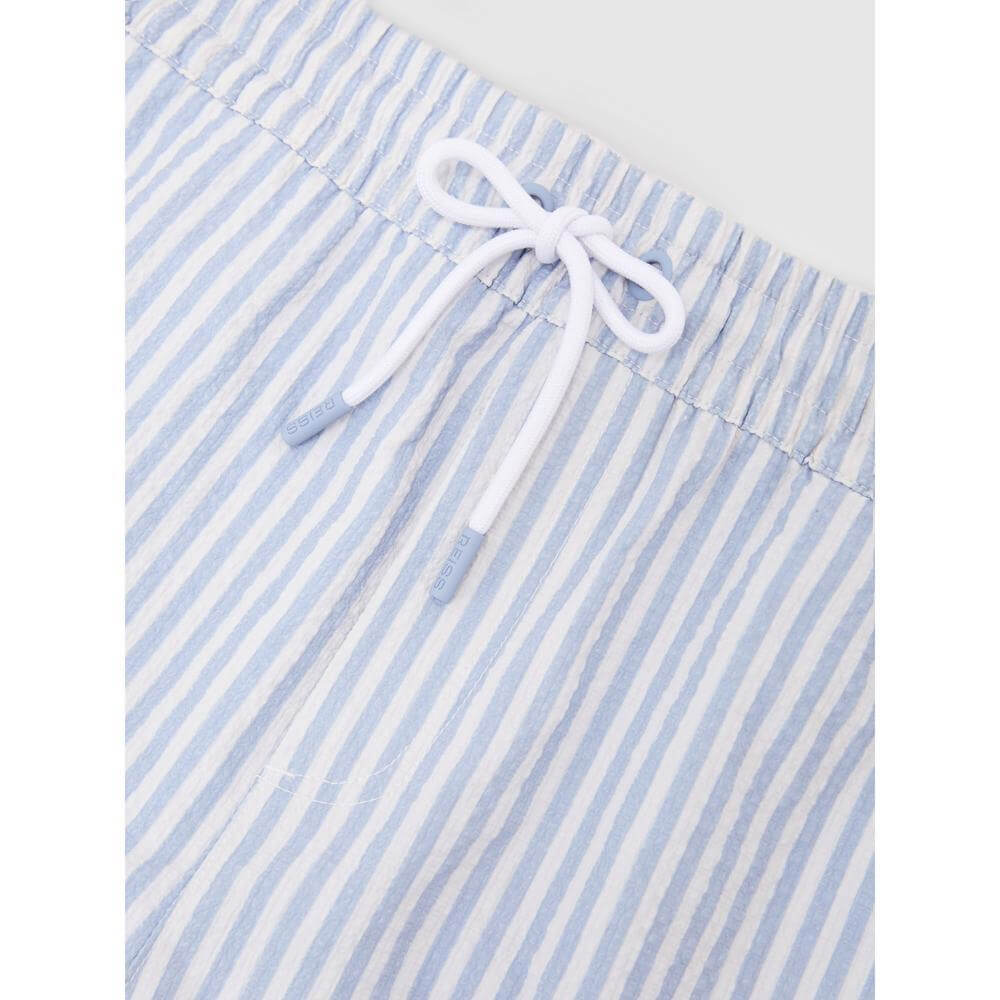 REISS Bay Seersucker Stripe Swim Shorts